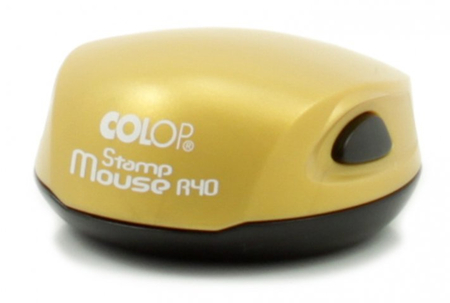 Полуавтоматическая оснастка Colop Stamp Mouse R40, для клише печати ø40 мм, корпус желтый