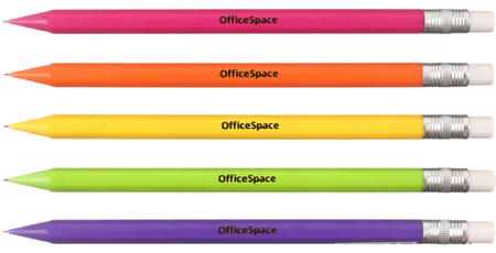 Карандаш автоматический OfficeSpace, толщина грифеля 0,7 мм, корпус ассoрти Карандаш автоматический OfficeSpace, толщина грифеля 0,7 мм, корпус ассoрти