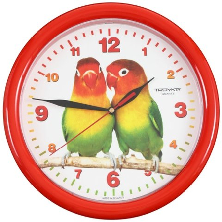 Часы настенные «Тройка», «Попугаи»