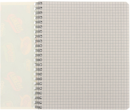 Тетрадь общая А5, 80 л. на гребне «Баблы», 165*195 мм, клетка, ассорти (цена за 1 шт.)