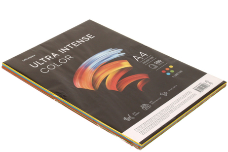 Бумага офисная цветная OfficeSpace Ultra Intense Color, А4 (210*297 мм), 80 г/м2, 100 л., (5 цветов*20 л.) Бумага офисная цветная OfficeSpace Ultra Intense Color, А4 (210*297 мм), 80 г/м2, 100 л., (5 цветов*20 л.)