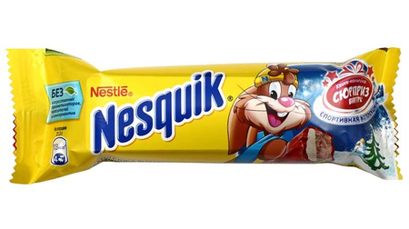 Батончик шоколадный Nesquik, 43 г, с какао-нугой