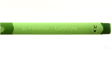 Ручка шариковая Stabilo LeftRight , корпус зеленый, для правшей, стержень синий