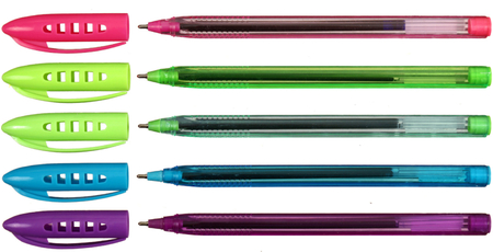 Ручка шариковая одноразовая Office, корпус ассорти, стержень синий Ручка шариковая одноразовая Office, корпус ассорти, стержень синий