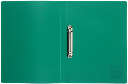 Папка пластиковая на 2-х кольцах Staff Manager, толщина пластика 0,5 мм, зеленая