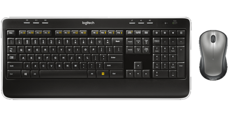 Клавиатура и мышь Logitech MK520, беспроводные, черные с серым