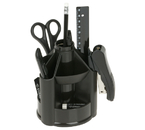 Органайзер настольный «Стамм» MiniDesk, 13 предметов, вращающийся, черный