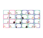 Набор наклеек бумажных Meshu для маркировки школьных принадлежностей, 6 шт., Cute Cats, ассорти