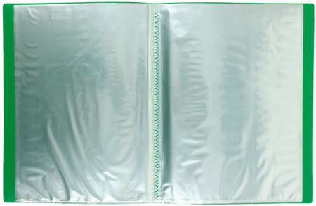 Папка пластиковая на 20 файлов «Стамм.», толщина пластика 0,5 мм, зеленая