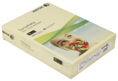 Бумага офисная цветная Xerox Symphony , А4 (210*297 мм), 80 г/м2, 500 л., бледно-желтая
