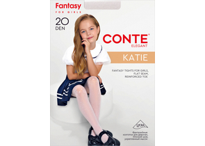 Колготки детские полиамидные Conte Elegant, размер 146-152, Katie Bianco (20DEN) Колготки детские полиамидные Conte Elegant, размер 146-152, Katie Bianco (20DEN)