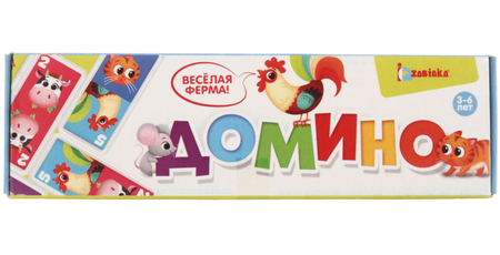 Игра настольная «Домино», «Веселая ферма», 3+