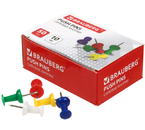 Кнопки силовые Brauberg Standard, 22 мм, 50 шт., цветные Кнопки силовые Brauberg Standard, 22 мм, 50 шт., цветные