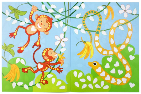 Книжка с наклейками «Картинки из мозаики», 20*26 см, 8 л., «Собираю зоопарк»