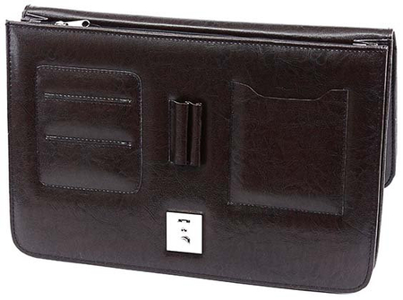 Папка деловая «Малс» 129, 280*270*265 мм, коричневая