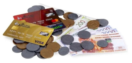 Игра настольная «Играем в магазин. Денежка», 3+