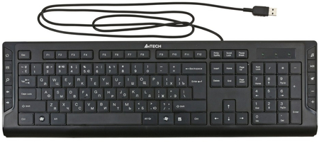 Клавиатура A4Tech KD-600, USB, проводная, черная