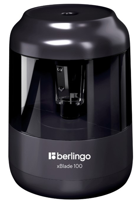 Точилка электрическая Berlingo xBlade 100, 1 отверстие, с контейнером