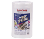 Салфетки вискозные универсальные Laima «Супер тряпка» (в рулоне), 200 шт, 23×25 см, 40 г/м², белые Салфетки вискозные универсальные Laima «Супер тряпка» (в рулоне), 200 шт, 23×25 см, 40 г/м², белые