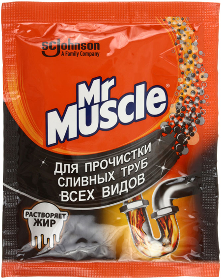 Средство для чистки труб Mr. Muscle , 70 г (порошок) Средство для чистки труб Mr. Muscle , 70 г (порошок)
