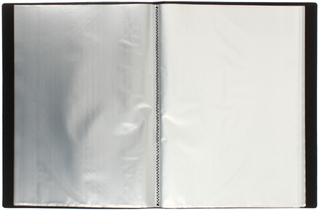 Папка пластиковая на 40 файлов Attache, толщина пластика 0,7 мм, черная