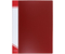 Папка пластиковая на 80 файлов inФормат, толщина пластика 0,8 мм, красная