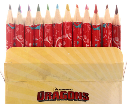 Карандаши цветные Dragons, 24 цвета, длина 175 мм, ассорти