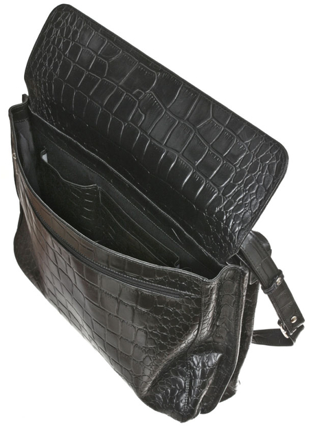 Портфель деловой из натуральной кожи «Кинг» 1086, 390*290*65 мм, черный Портфель деловой из натуральной кожи «Кинг» 1086, 390*290*65 мм, черный