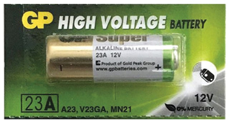 Батарейки щелочные GP High Voltage, 23AE, A23 (MN21, E23A, 1811A, 8LR932), 12V Батарейки щелочные GP High Voltage, 23AE, A23 (MN21, E23A, 1811A, 8LR932), 12V