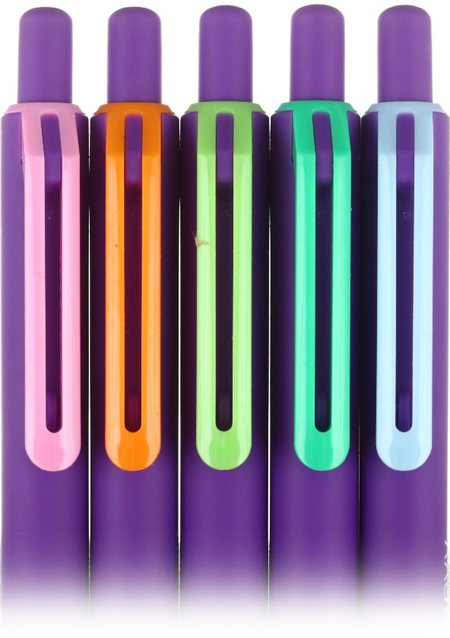 Ручка шариковая автоматическая Berlingo Envy (аналог ручек Linc), корпус ассорти, стержень синий