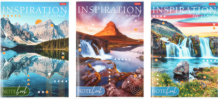 Тетрадь общая А4, 80 л. на скобе «Вдохновение», 200*297 мм, линия, ассорти Тетрадь общая А4, 80 л. на скобе «Вдохновение», 200*297 мм, линия, ассорти