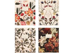 Тетрадь общая А5, 48 л. на скобе Bruno Visconti Bloom Flowers, 165×203 мм, клетка, ассорти