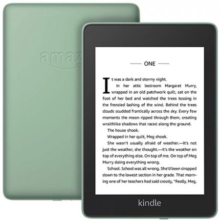 Электронная книга Amazon Kindle Paperwhite, 8GB, цвет — шалфей Электронная книга Amazon Kindle Paperwhite, 8GB, цвет — шалфей