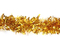 Мишура для елки, 9 см*200 см, волнистая золотистая