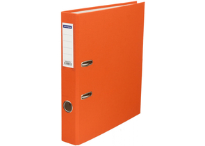 Папка-регистратор OfficeSpace с односторонним бумвиниловым покрытием, корешок 50 мм, оранжевый