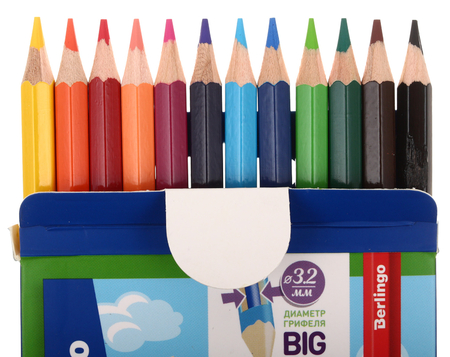 Карандаши цветные Berlingo SuperSoft «Замки», 12 цветов, длина 180 мм