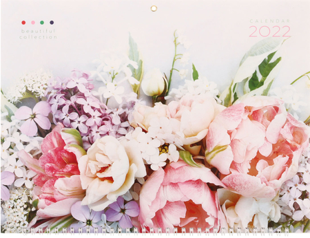 Календарь настенный трехрядный на 2022 год OfficeSpace Premium, Delicate Flowers Календарь настенный трехрядный на 2022 год OfficeSpace Premium, Delicate Flowers