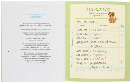 Дневничок школьный «Аверсэв», 48 л., «Дневничок ученика» для 2 класса