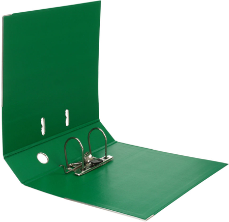 Папка-регистратор Attache Standart с двусторонним ПВХ-покрытием, корешок 70 мм, зеленый