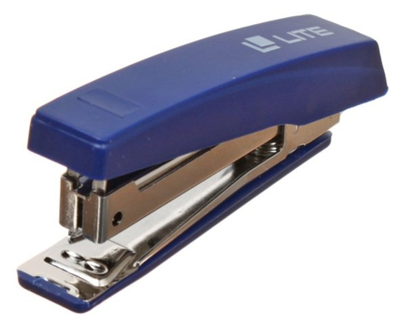 Степлер Lite, скобы №10, 12 л., 95 мм, синий