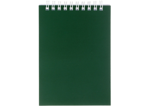 Блокнот на гребне BG «Для конференций», 100×145 мм, 60 л., клетка, зеленый