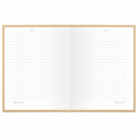 Книжка записная Brauberg Minimal А6, 105*145 мм, 80 л., клетка, бежевый