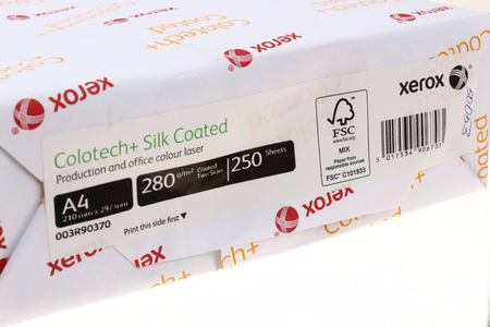 Бумага офисная Xerox Colotech+ Silk coated, А4 (210*297 мм), 280 г/м2, 250 л. 