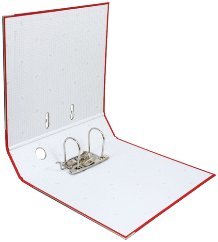 Папка-регистратор Deli с односторонним ПВХ-покрытием, корешок 75 мм, красный Папка-регистратор Deli с односторонним ПВХ-покрытием, корешок 75 мм, красный