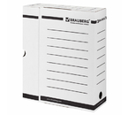 Короб архивный из гофрокартона с клапаном Brauberg Valved, корешок 100 мм, 260×325×100 мм, белый Короб архивный из гофрокартона с клапаном Brauberg Valved, корешок 100 мм, 260×325×100 мм, белый