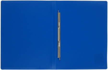 Папка-скоросшиватель пластиковая с пружиной Buro, толщина пластика 0,4 мм, синяя