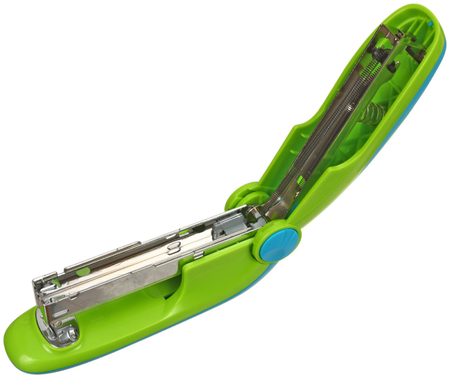 Степлер Berlingo Fuze, скобы №24/6-26/6, 25 л., 135 мм, зеленый