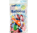 Шары воздушные BelBal, 50 шт., 12 цветов, 12"/30 см., «С Днем Рождения» Шары воздушные BelBal, 50 шт., 12 цветов, 12"/30 см., «С Днем Рождения»