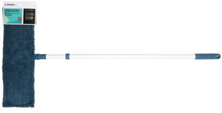 Швабра для пола Perfecto linea, размер насадки 43*14 см, длина черенка 67/120 см, темно-синяя