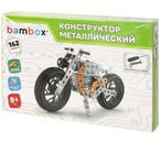 Конструктор металлический Bambox, 162 элемента, «Мотоцикл», 8+